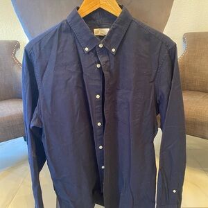 GAP Men's Dark Blue Casual Button-Down Shirt